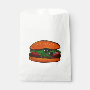 Sacolinha Saco de Favor de Festa de Hambúrguer