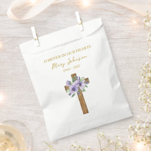 Sacolinha Saco de Favor de Funeral de Pansy Cross