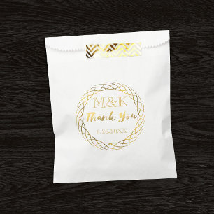 Sacolinha Saco de Favor de Noiva com Coroa de Ouro Agradecim