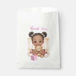 Sacolinha Saco de Favor de Obrigado para Menina Bebê Afro-Am