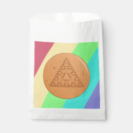 Sacolinha Saco de Favor de Triângulo de Doce Dalgona