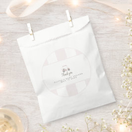 Sacolinha Saco de favor do carrinho de golfe rosa