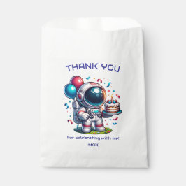 Sacolinha Saco de Favor para Aniversário de Astronauta Explo