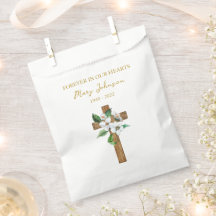Saco de Favor para Funeral de Jasmine Cross