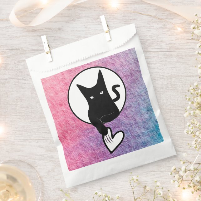 Sacolinha Saco de Favor para o Halloween Rosa pela Poet Adie (Cortado)