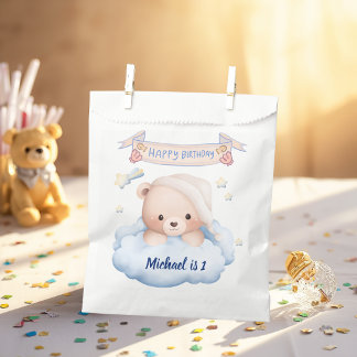 Sacolinha Saco de Favor Personalizado de Urso de Pelúcia par