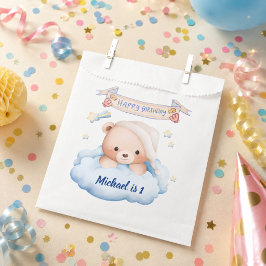 Sacolinha Saco de Favor Personalizado de Urso de Pelúcia par