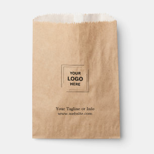 Sacolinha Saco de Favor Promocional Rustic Kraft com Logotip
