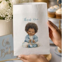 Saco de Favores para Bebê Afro-Americano