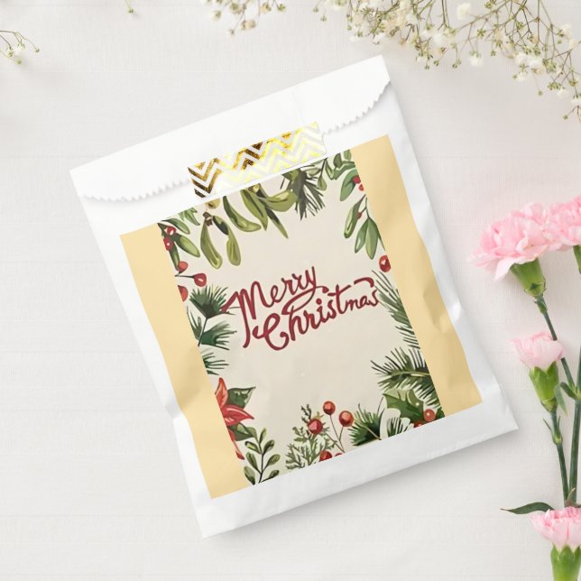 Sacolinha Saco de papel de Natal feliz (Selado)