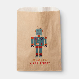 Sacolinha Saco de papel do Partido Robot Boy Favor
