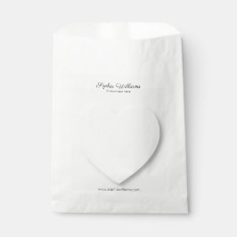 Sacolinha Saco de papel minimalista do coração-sombra 3D