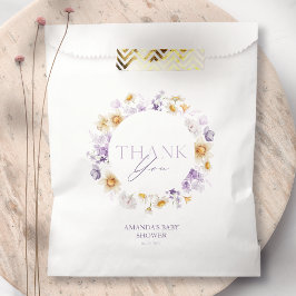Sacolinha Saco de presente de agradecimento floral elegante