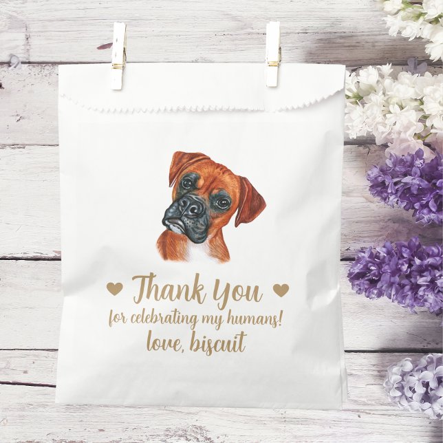 Sacolinha Saco de Presente de Casamento para Cachorro (Criador carregado)