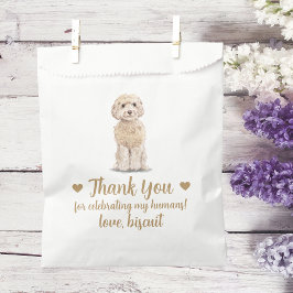 Sacolinha Saco de Presente de Casamento para Cachorro