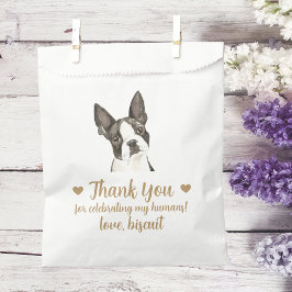 Sacolinha Saco de Presente de Casamento para Cachorro