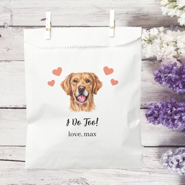 Sacolinha Saco de Presente de Casamento para Cachorro (Criador carregado)