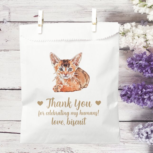 Sacolinha Saco de Presente de Casamento para Gato (Criador carregado)