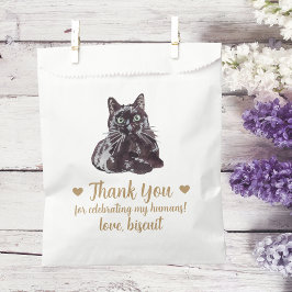 Sacolinha Saco de Presente de Casamento para Gato