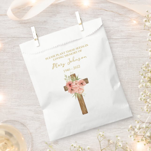 Sacolinha Saco de presente de sementes de Zinnia Cross para  (Cortado)