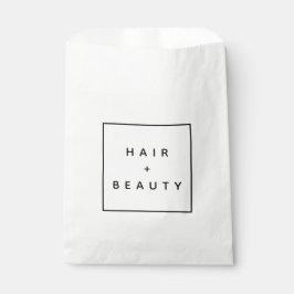 Sacolinha Saco de presente elegante de logotipo HAIR + BEAUT