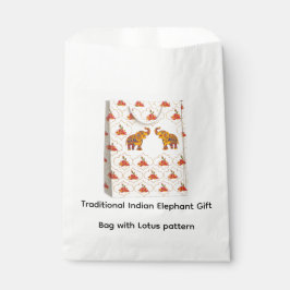 Sacolinha Saco de Presente Tradicional Indiano de Elefante