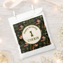 Saco Personalizado Zoológico Floresta Panda Vermel