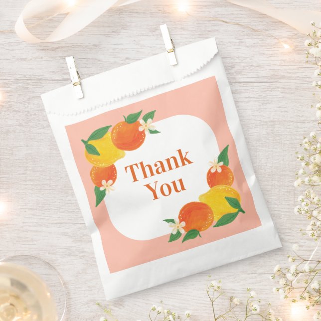 Sacolinha Sacos de Agradecimento de Cítrico Doce (Cortado)