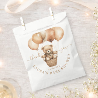 Sacolinha Sacos de Agradecimento para Chá de Bebê do Urso Te
