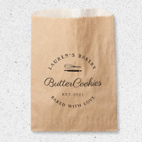 Sacos de Biscoitos com Logotipo de Padaria Clássic