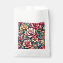 Sacolinha Sacos de compras coloridos com estampa floral