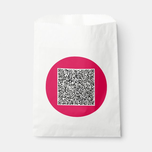 Sacolinha Sacos de Favor com Código QR Personalizado Seu Des (Frente)