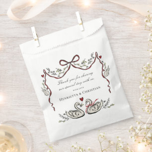 Sacolinha Sacos de Favor de Casamento Chic Love Birds