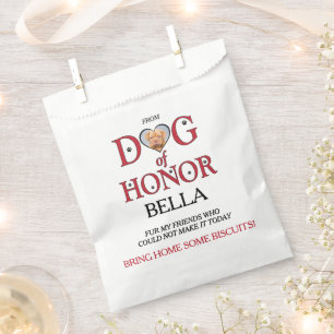 Sacolinha Sacos de Favor de Coração Vermelho do Cão de Honra