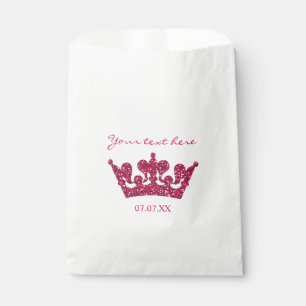 Sacolinha Sacos de Favor de Festa de Aniversário Coroa Brilh