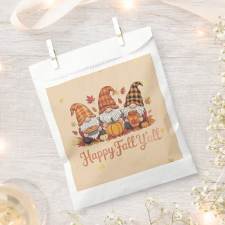 Sacolinha Sacos de Favor de Gnomos Feliz Outono para Todos