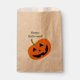 Sacolinha Sacos de Favor de Halloween da Abóbora Feliz