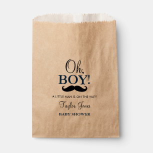 Sacolinha Sacos de Favor para Chá de Bebê Bigode Oh Menino