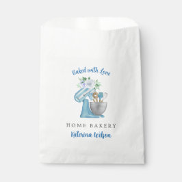 Sacolinha Sacos de Favor Personalizados Azul Floral para Pad