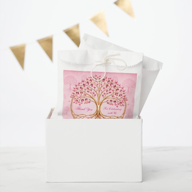 Sacolinha Sacos de favores árvore da vida personalizáveis (Festa)