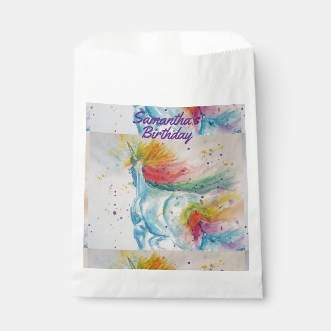 Sacolinha Sacos de favores de festa de animais de estimação  (Frente)