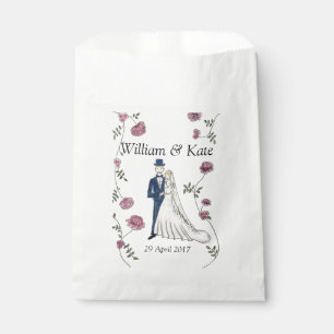 Sacolinha Sacos de papel Wedding personalizados do favor
