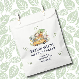 Sacolinha Safari Animal Jungle Aniversário Muito Obrigado