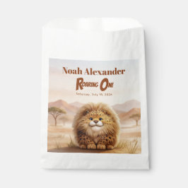 Sacolinha Safari Roaring One Fluffy Leopard Birthday Party