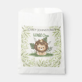 Sacolinha Safari Wild One Watercolor 1st Birthday