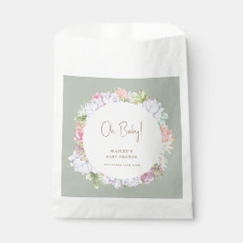 Sacolinha Sage Green Boho Cactus Desert Oh Chá de fraldas