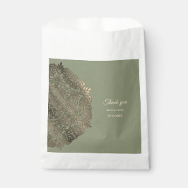 Sacolinha Sage Green e Dourado casamento com o luxo elegante