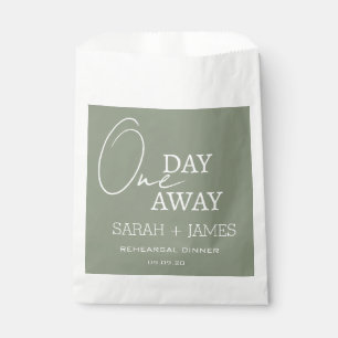 Sacolinha Sage Green Weding One Day Away Janta