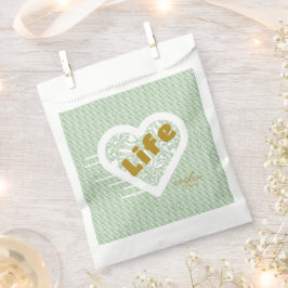 Sacolinha Sage Life Favor Bags desenhadas por Poet Adiela Ak