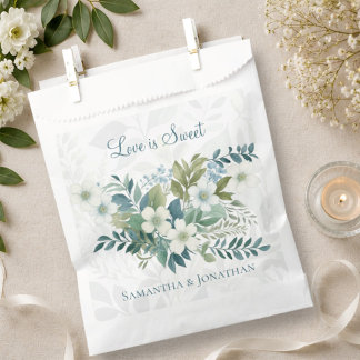 Sacolinha Sage Verde Marfim Eucalipto Casamento O Amor é Doc